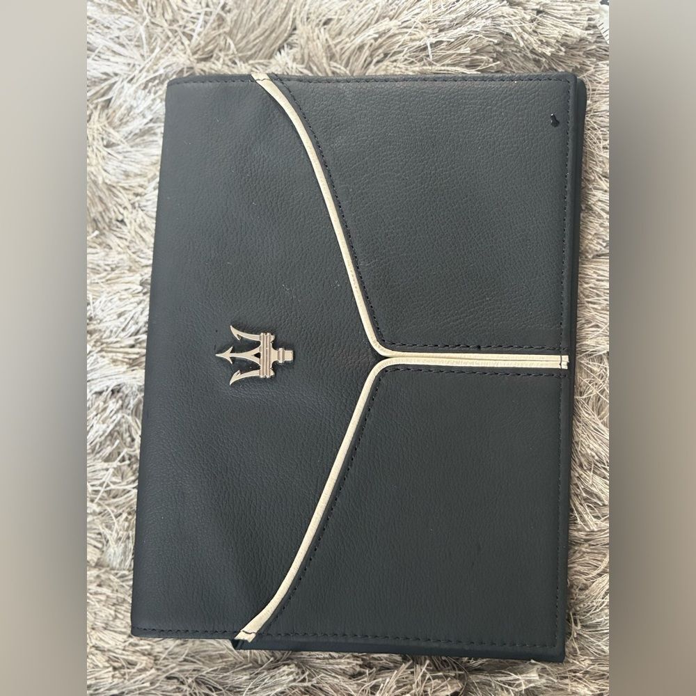 Maserati clutch leather storage case purse manual book accessory DOCUMENT FOLDER